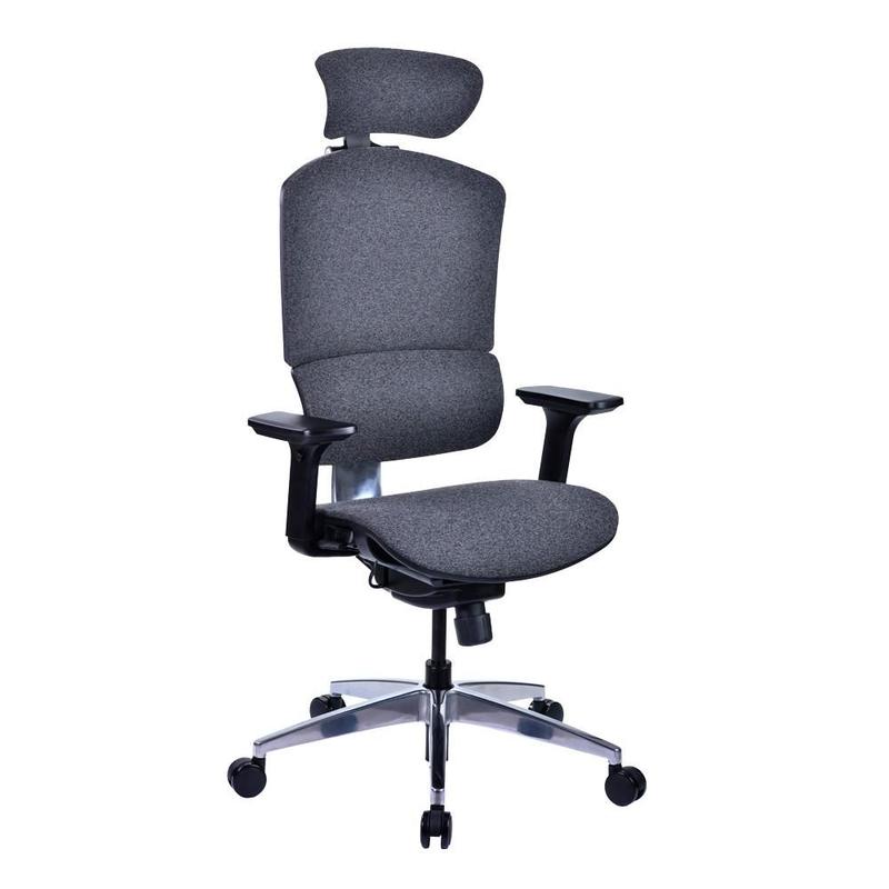 Cadeira de Escritório Husky Office Lux 800, Cinza Escuro - HOFB005